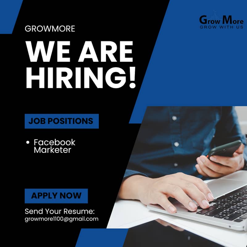 GROWMORE is looking for a fresh/experience candidate. . . . . . 1