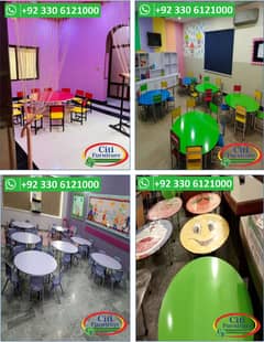 PRE SCHOOL FURNITURE, MONTESSORI FURNITURE, MONTESSORI CHAIR TABLES