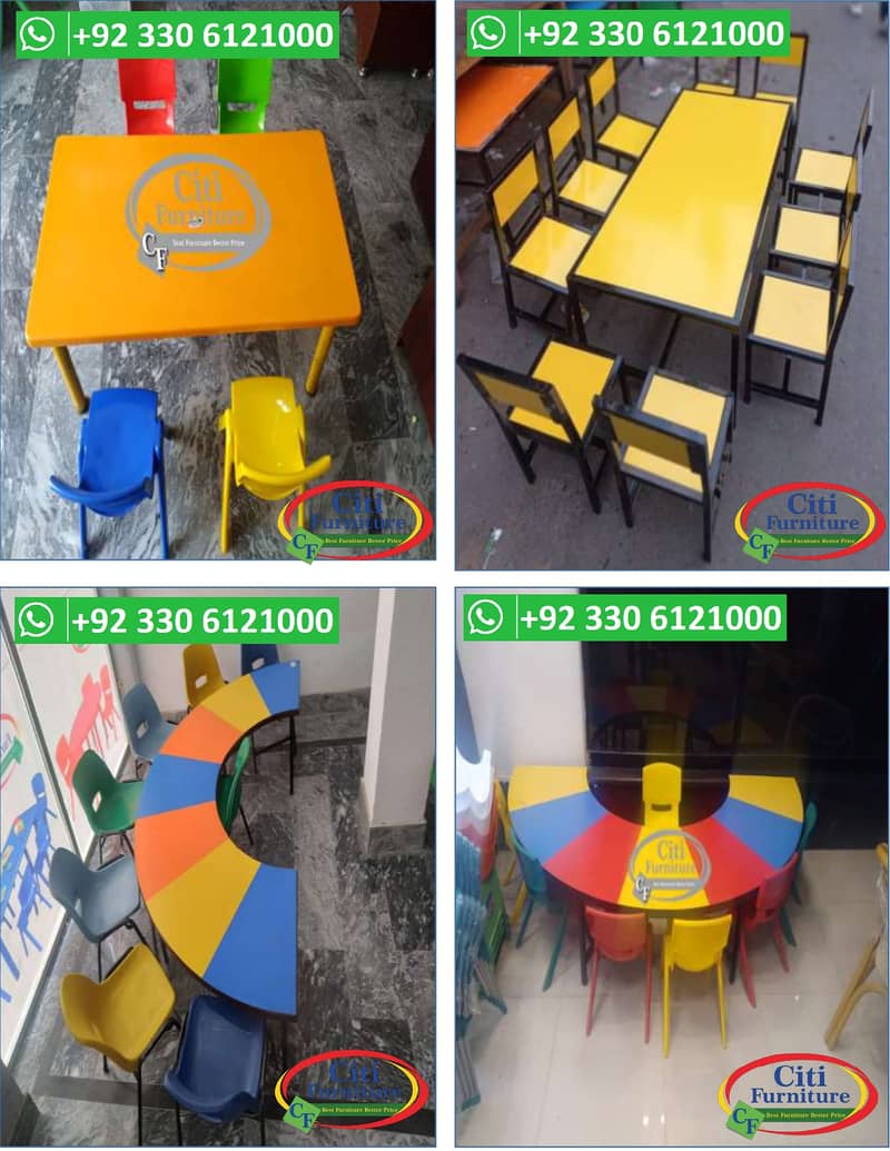 PRE SCHOOL FURNITURE, MONTESSORI FURNITURE, MONTESSORI CHAIR TABLES 6