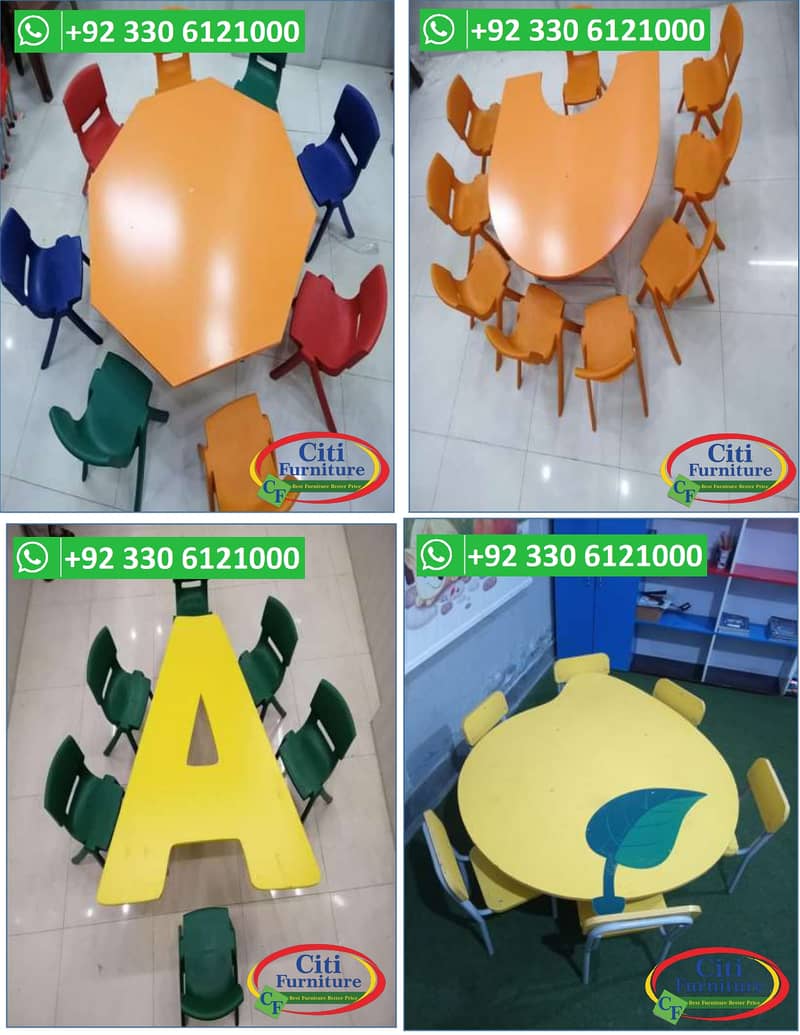 PRE SCHOOL FURNITURE, MONTESSORI FURNITURE, MONTESSORI CHAIR TABLES 8