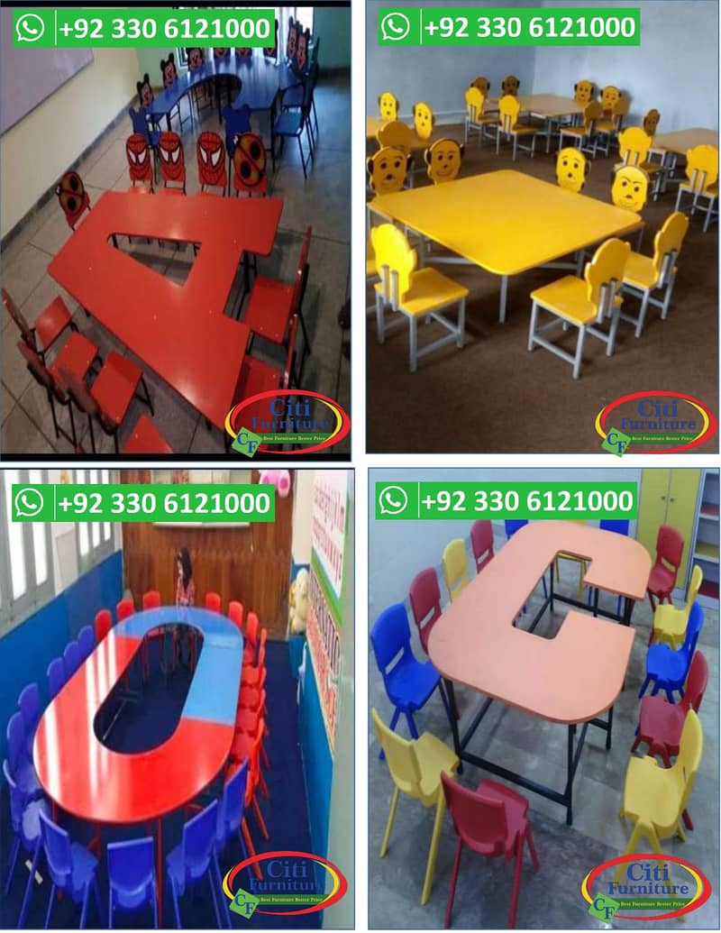 PRE SCHOOL FURNITURE, MONTESSORI FURNITURE, MONTESSORI CHAIR TABLES 10