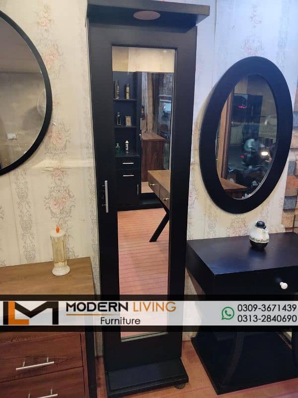 Beautiful Dressing Table round mirror and full mirror 3