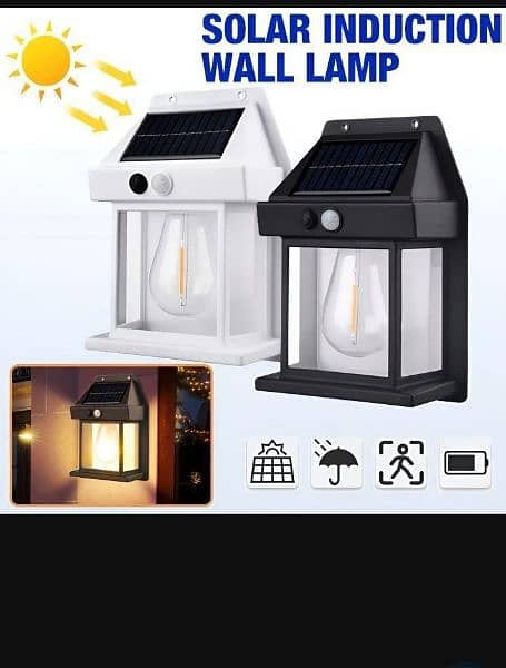 Led solar garden lights auto on off 0