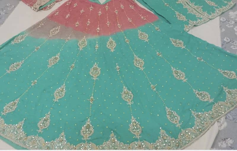 Bridal Lehenga/Bridal Walima Lehenga for sale(03260871987) 5