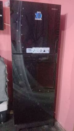 waves refrigerator glass door good working.