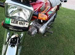 Honda 70 cc CD 2020 model Lahore registered