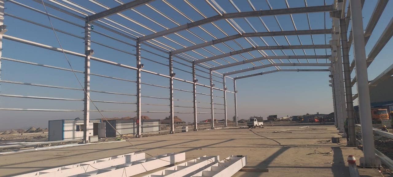 Industrial factory shed Dairy farm warehouse sheds steel 6