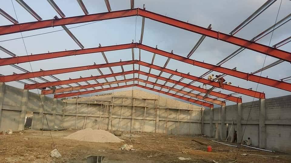 Industrial factory shed Dairy farm warehouse sheds steel 8