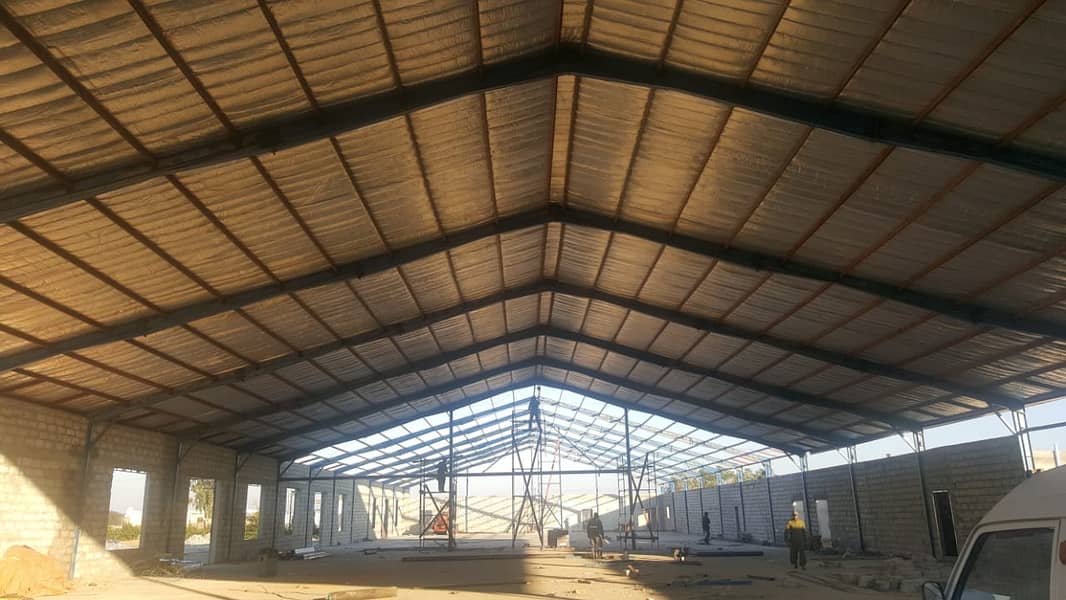 Industrial factory shed Dairy farm warehouse sheds steel 11