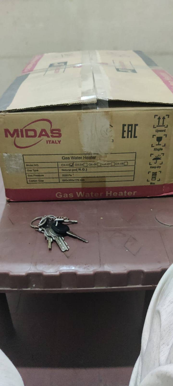 Midas (Italian Brand) Gas Geaser for sale 2