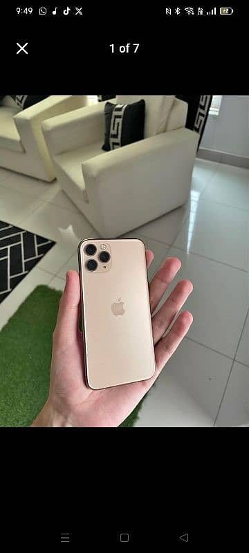 iphone 11 pro 64GB , official PTA approved, dual sim, with original ch 0