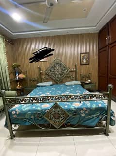 iron bed king size full set