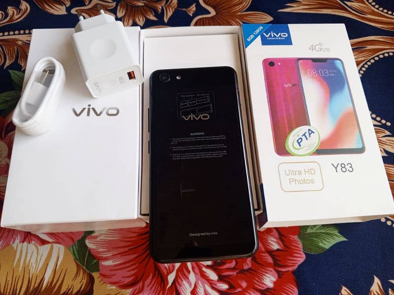 Vivo Y83 [6/128] with Box Long life battery 1