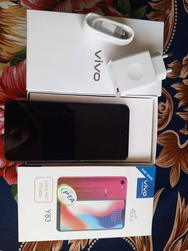 Vivo Y83 [6/128] with Box Long life battery 4