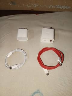 oneplus and iphone charger lush condition