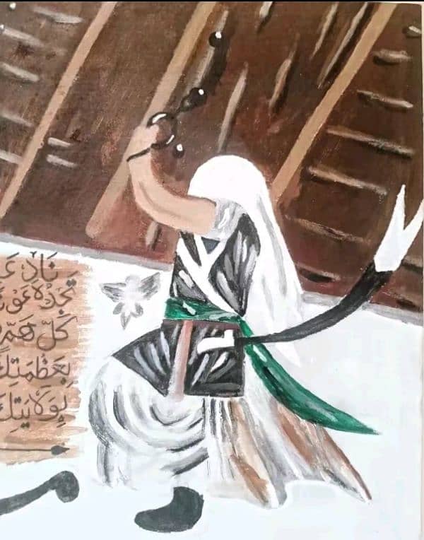 Imam Ali(a. s) lifting the gate of khayber 2