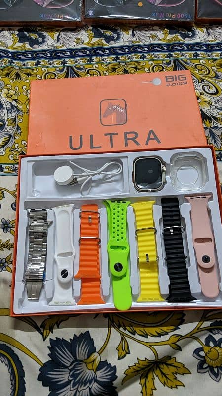 7in1 ultra smart watch with earbuds 0