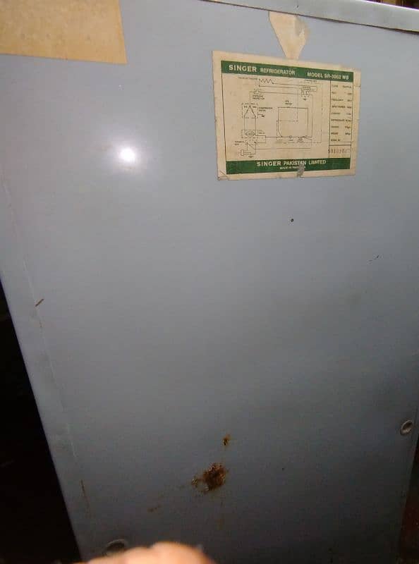 singer refrigerator running condition 4