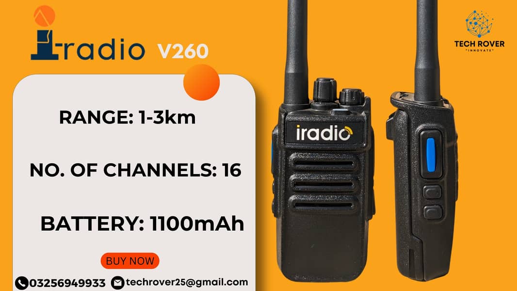 Walkie talkie ,Motorola, kenwood | Wirless Set | iradio v260 0