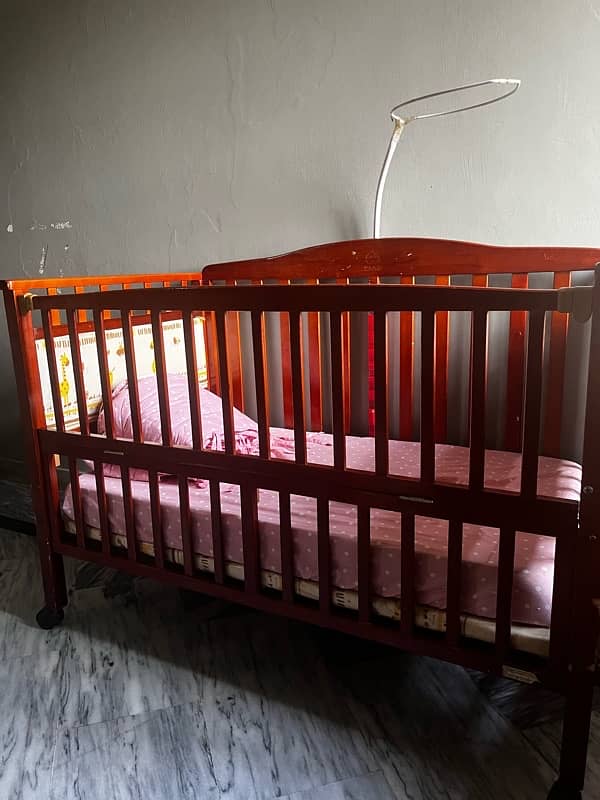 Wooden baby cot 4