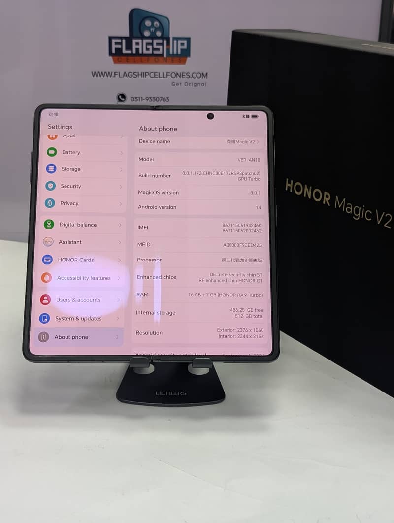 HONOR MAGIC V2 OFFICAL APPROVE Honor Foldable Phones at flagship 2