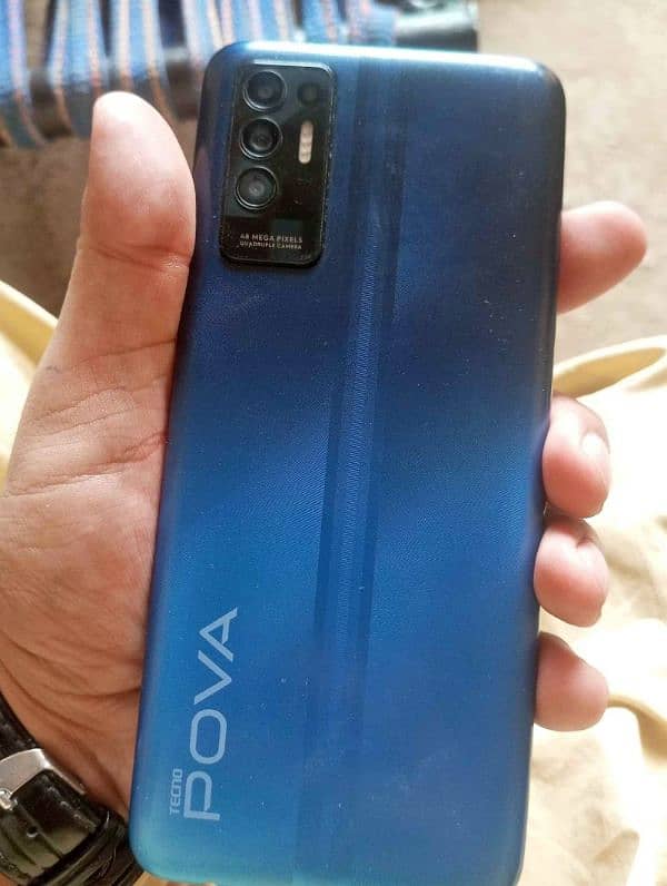 tecno pova 2  6/128gb 7000 mah battery original charger hai box nahi 0