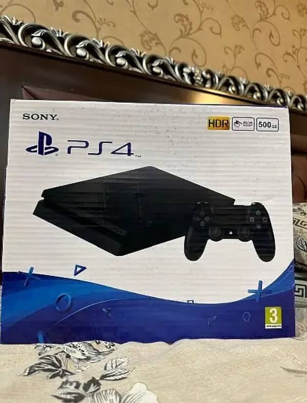 Ps 4 slim 500 gb just like new with games| Urgent 0