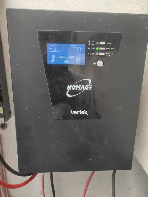 Homeage Vertex series 1.2kw inverter working Conditions 0