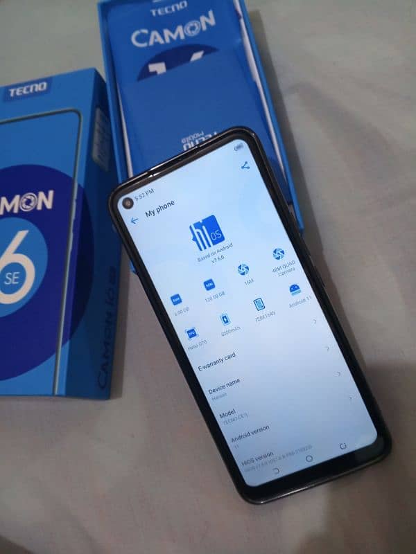 Tecno Camon 16 Se 6/128 with Box 5