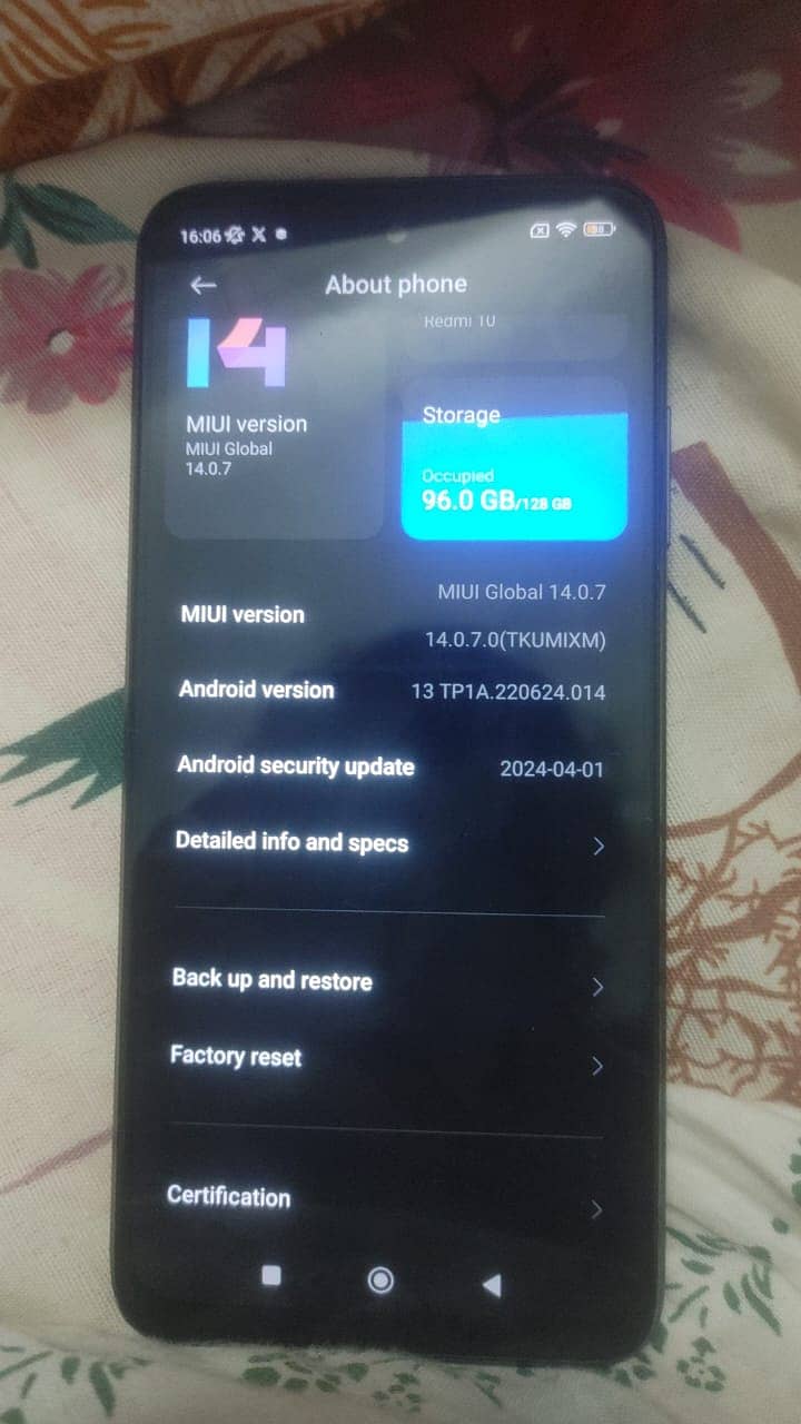 Redmi 10 8'124, 6 months old with box 1