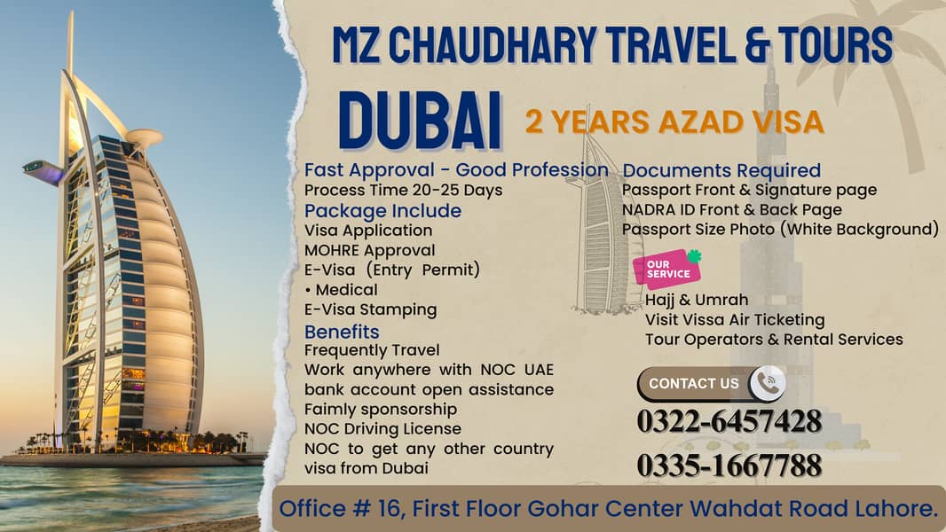 Dubai Azad Visa Available| Azad Visa | 2 Years Freelancer Visa 0