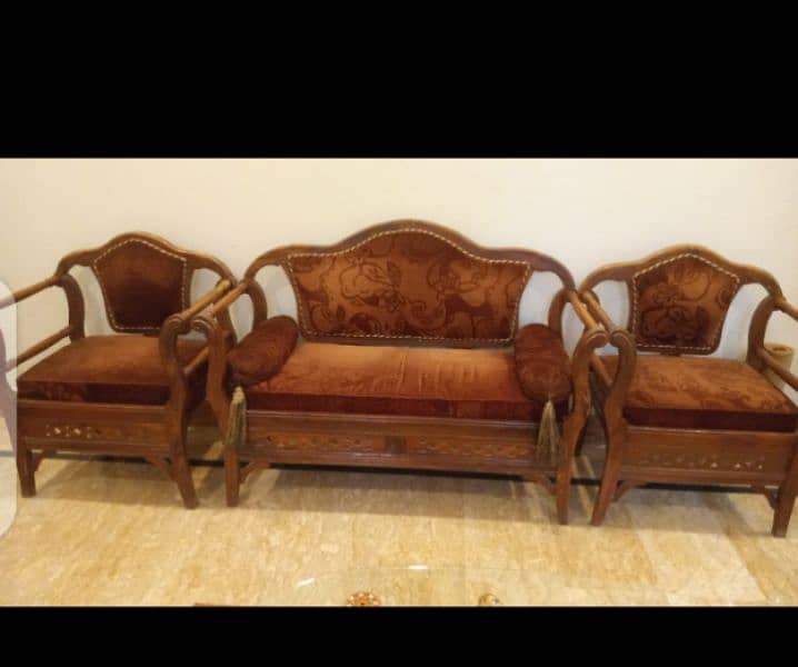 wooden sofa set for sale 0