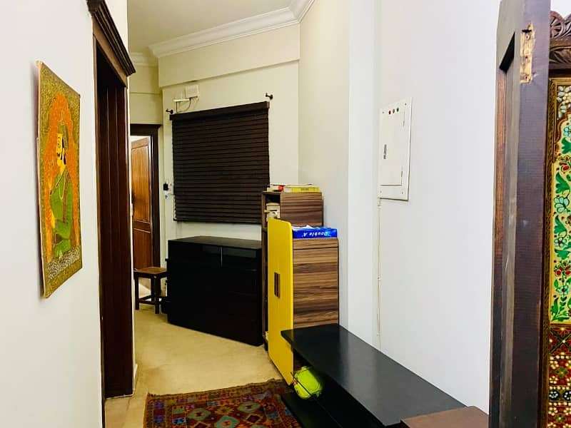 F-11 Markaz 2 Bed With 2 Bath Tv Lounge Kitchen Car Parking Un-Furnished Apartment For Sale Investors Rate 7