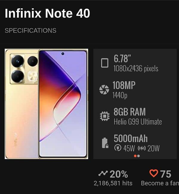 infinx note 40 gold color bilkul new hai sirf daba open hai 0