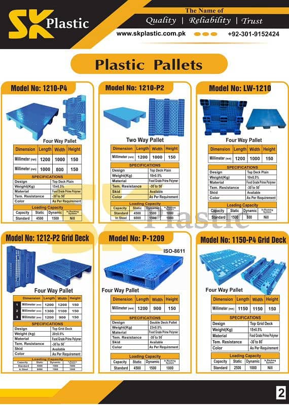 Plastic pallets / sheets 0