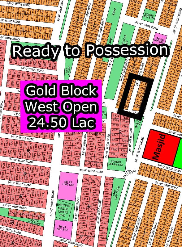 L - (Gold Block + West Open) North Town Residency Phase - 01 (Surjani) 1