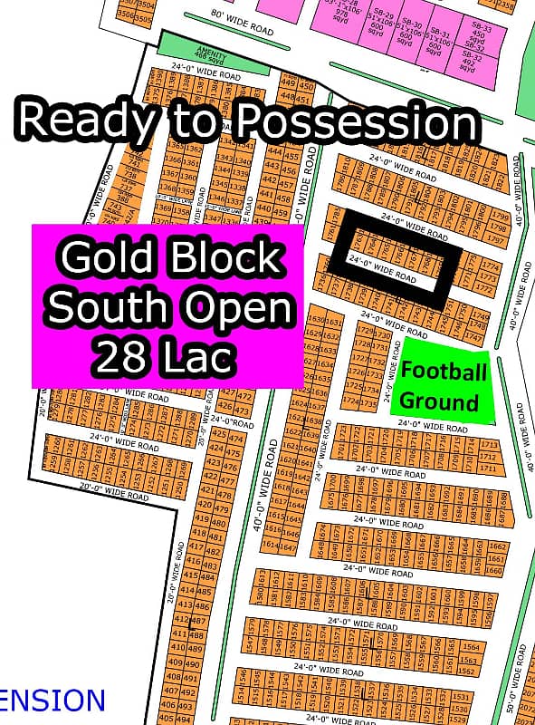 L - (South Open + Gold Block) North Town Residency Phase - 01 (Surjani) 1