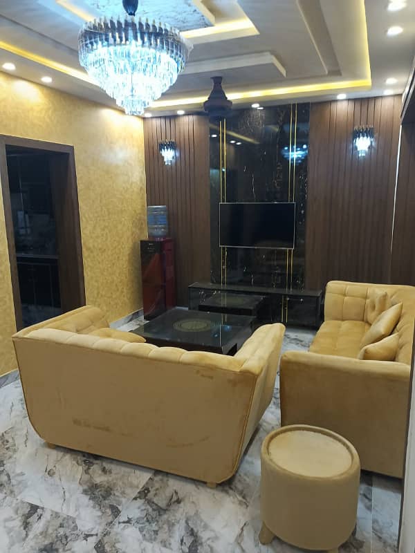 5 Marla Like Brand New Full Furnished House For Rent secter D BahriaTown Lahore 17