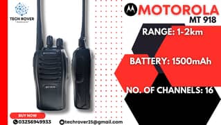 Motorola MT918 Wireless Walkie Talkie Radio, Long range walkie talkie