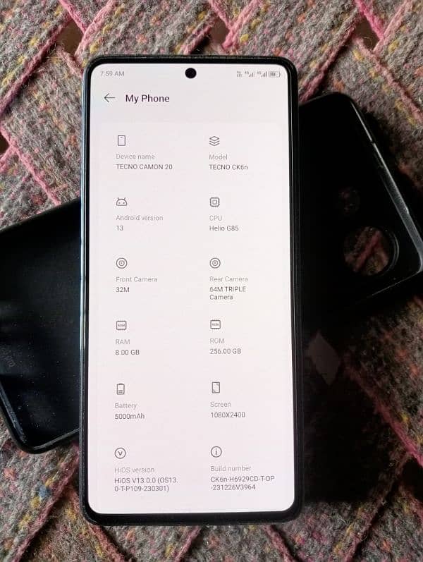 tecno camon 20 8+8/256gb 0