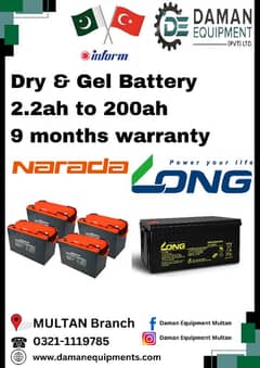 Dry Battery NARADA 100 ah