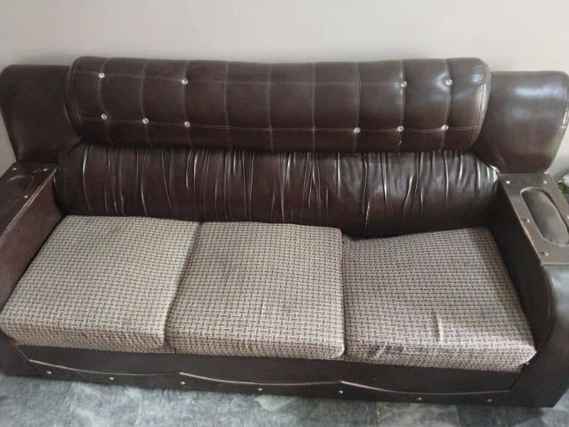 P. U leather sofa set 0