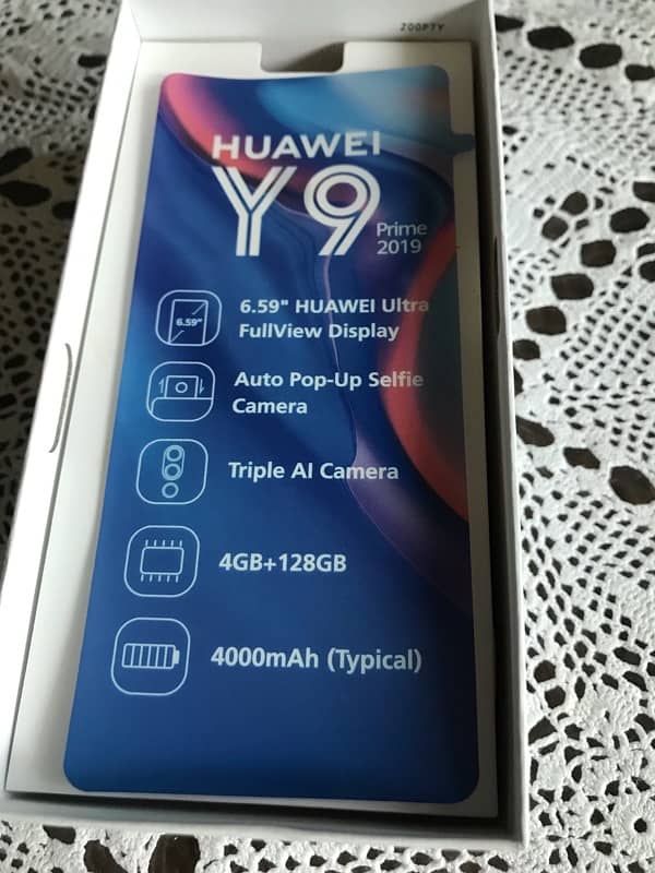 huawei y9 prime with box charger 4/128gb condition 10/10 5