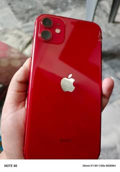 iPhone 11 128 gb red colour  dual sim pta approved