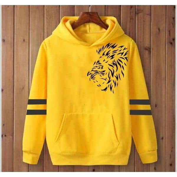 1 Pc Men's Cotton Fleece Printed Hoodies 1