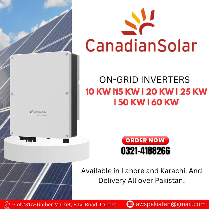 Canadian Solar Inverters 10kv / 15kv / 20kv / 25kv / 50kv / 60 kv 0