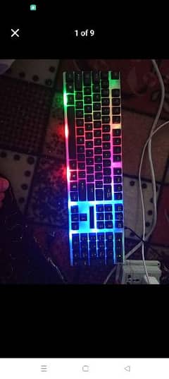 RGB lighting keyboard and mouse