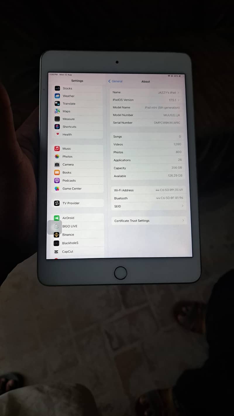 ipad mini 5 ( 256 GB ) 1