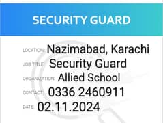 School mai Guard Chokidar ke zaroorat hai