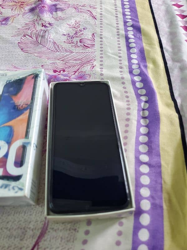 Samsung a20 with box 2